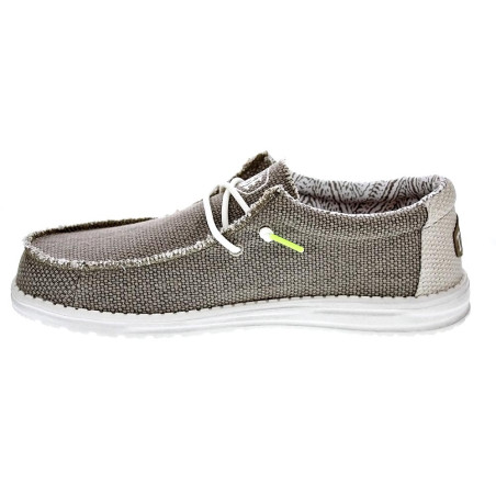 Mocasines Hey Dude zapatos Hombre modelo Wally Braided Verde Elástico