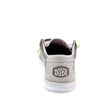 Mocasines Hey Dude zapatos Hombre modelo Wally Braided Verde Elástico