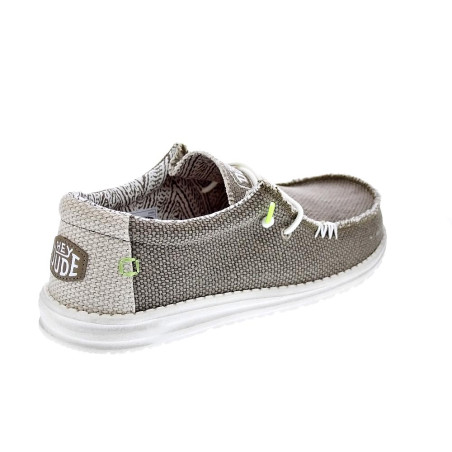 Mocasines Hey Dude zapatos Hombre modelo Wally Braided Verde Elástico