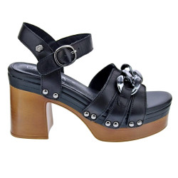 Sandalias Carmela zapatos Mujer modelo 160786 Negro 