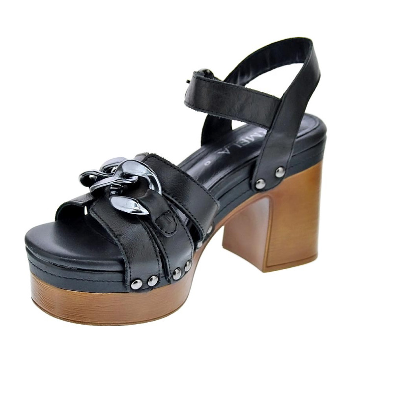 Sandalias Carmela zapatos Mujer modelo 160786 Negro 