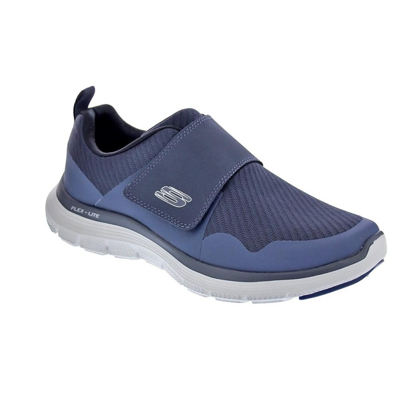 Zapatillas Skechers zapatos Hombre modelo Flex Advantage Negro Velcro
