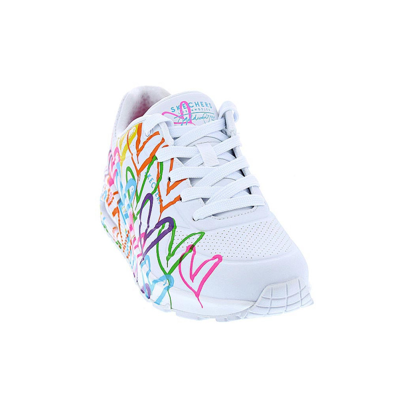 Zapatillas Skechers zapatos Mujer modelo Uno Highlight Blanco 