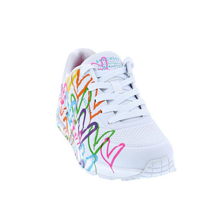 Zapatillas Skechers zapatos Mujer modelo Uno Highlight Blanco 