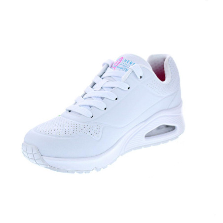 Zapatillas Skechers zapatos Mujer modelo Uno Highlight Blanco 
