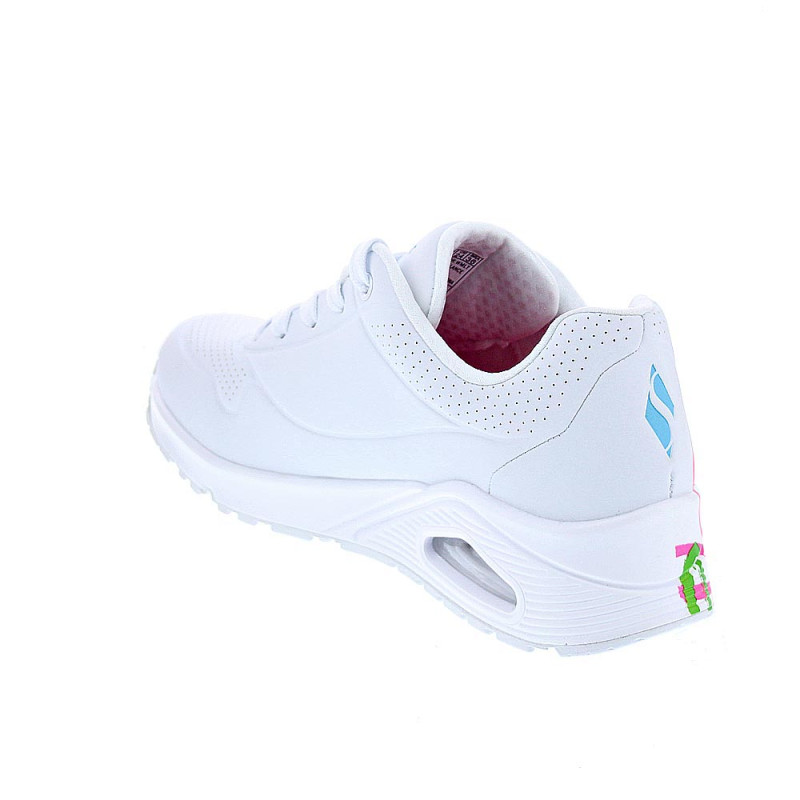 Zapatillas Skechers zapatos Mujer modelo Uno Highlight Blanco 