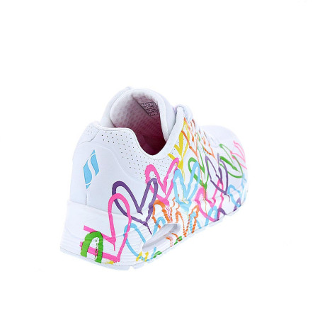 Zapatillas Skechers zapatos Mujer modelo Uno Highlight Blanco 