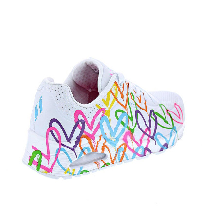 Zapatillas Skechers zapatos Mujer modelo Uno Highlight Blanco 