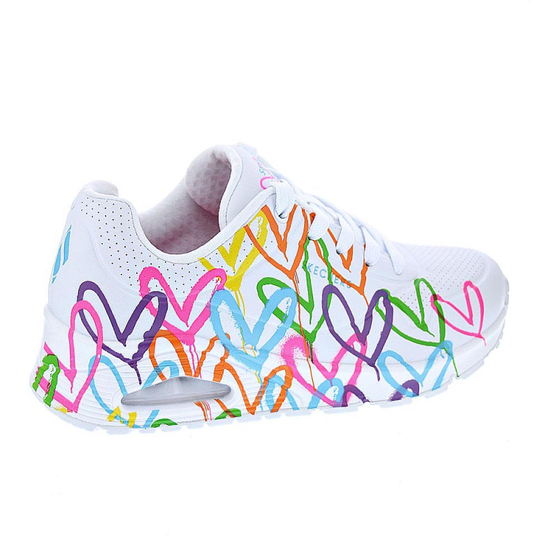 Zapatillas Skechers zapatos Mujer modelo Uno Highlight Blanco 