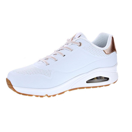 Zapatillas Skechers zapatos Mujer modelo Uno Shimmer Blanco Cordón