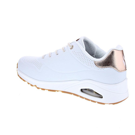 Zapatillas Skechers zapatos Mujer modelo Uno Shimmer Blanco Cordón