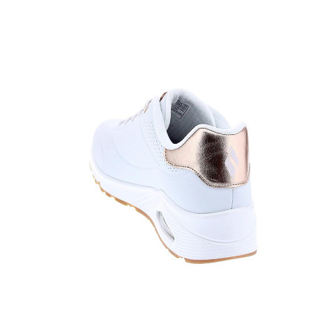 Zapatillas Skechers zapatos Mujer modelo Uno Shimmer Blanco Cordón