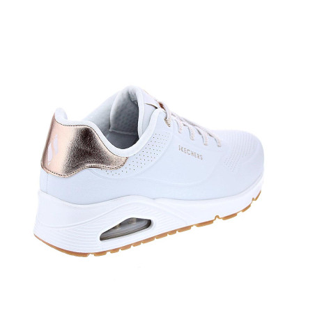 Zapatillas Skechers zapatos Mujer modelo Uno Shimmer Blanco Cordón