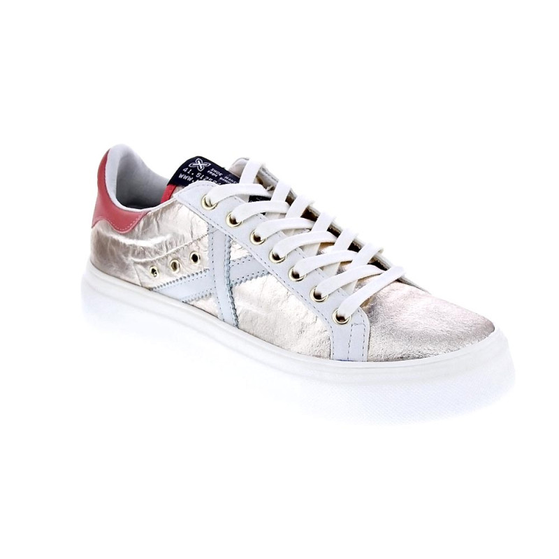 Zapatillas Munich zapatos Mujer modelo Rete Sky Plata 