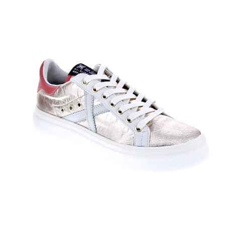 Zapatillas Munich zapatos Mujer modelo Rete Sky Plata 