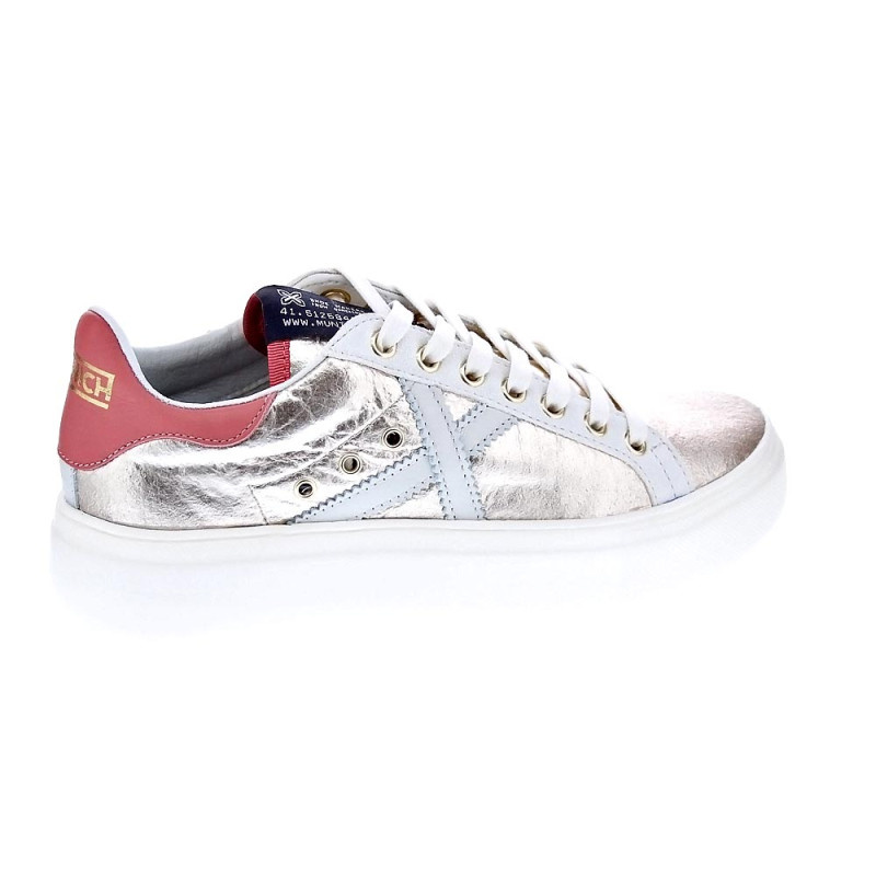 Zapatillas Munich zapatos Mujer modelo Rete Sky Plata 