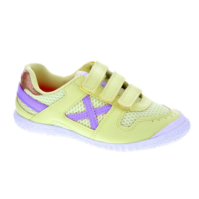 Zapatillas Munich zapatos Niña modelo Mini Goal Vco Amarillo 