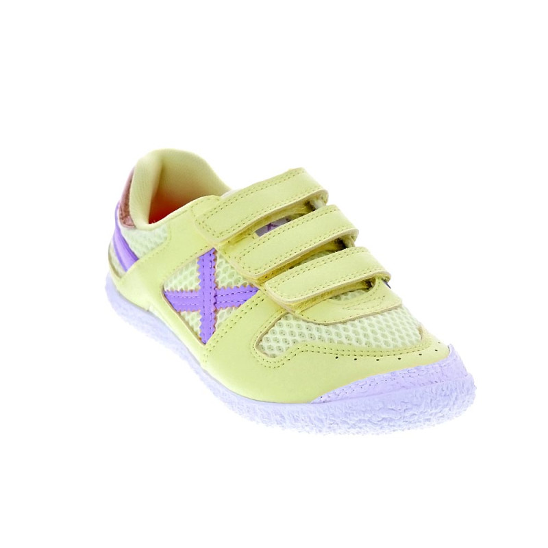 Zapatillas Munich zapatos Niña modelo Mini Goal Vco Amarillo 