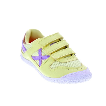 Zapatillas Munich zapatos Niña modelo Mini Goal Vco Amarillo 