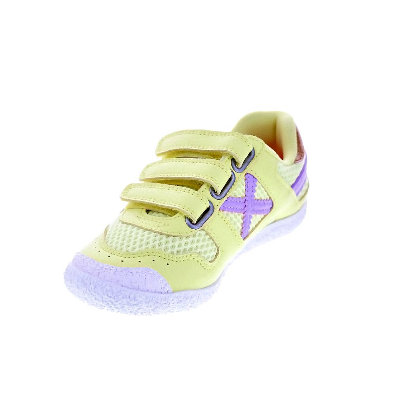Zapatillas Munich zapatos Niña modelo Mini Goal Vco Amarillo 
