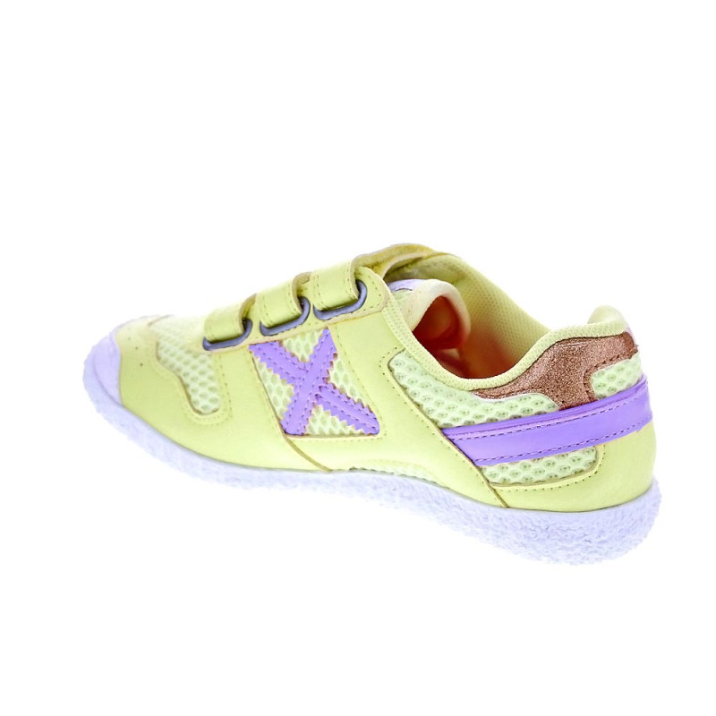Zapatillas Munich zapatos Niña modelo Mini Goal Vco Amarillo 