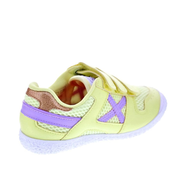 Zapatillas Munich zapatos Niña modelo Mini Goal Vco Amarillo 