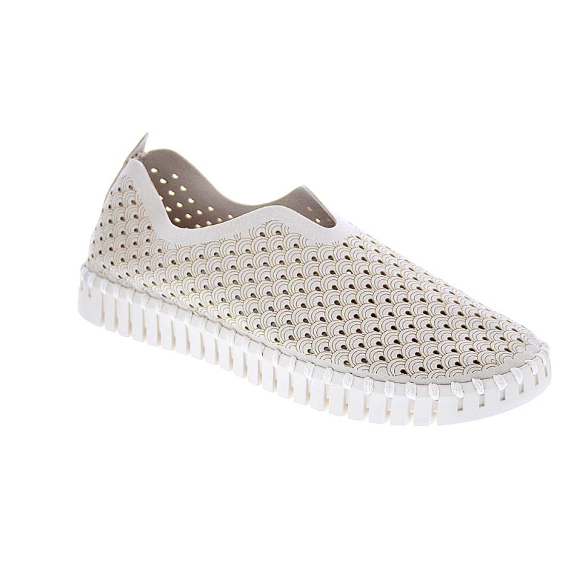 Bailarinas Ilse Jacobsen zapatos Mujer modelo Tulip Blanco Elástico