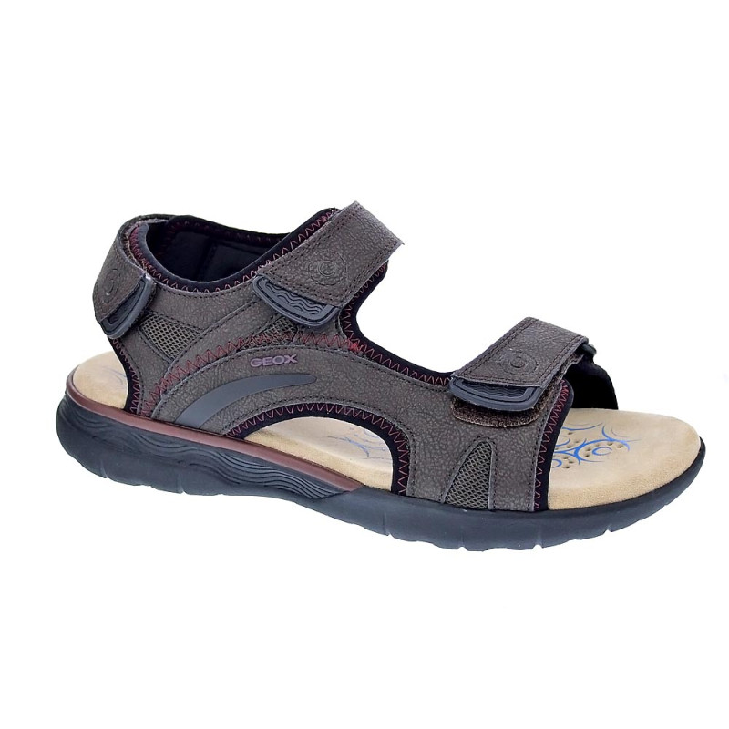 Sandalias Geox zapatos Hombre modelo Spherica Marrón 