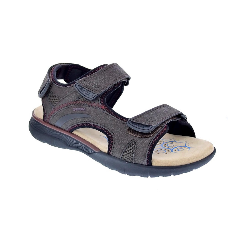 Sandalias Geox zapatos Hombre modelo Spherica Marrón 
