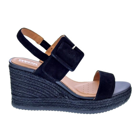 Sandalias Geox zapatos Mujer modelo Ponza Negro 