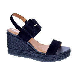 Sandalias Geox zapatos Mujer modelo Ponza Negro  2