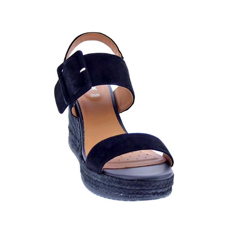 Sandalias Geox zapatos Mujer modelo Ponza Negro 