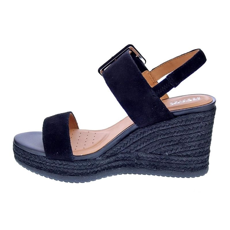 Sandalias Geox zapatos Mujer modelo Ponza Negro 