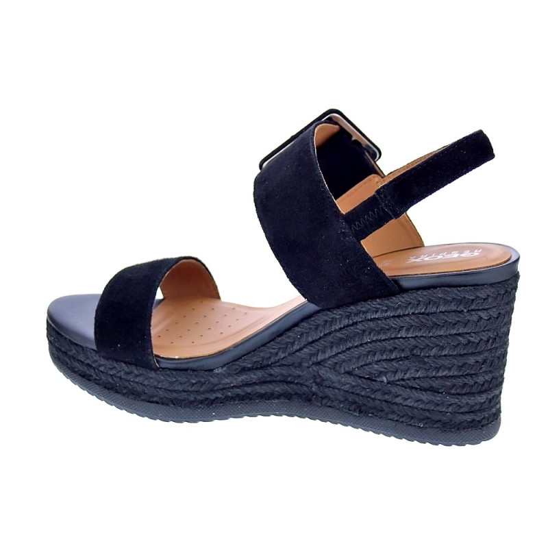 Sandalias Geox zapatos Mujer modelo Ponza Negro 