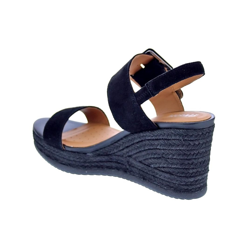 Sandalias Geox zapatos Mujer modelo Ponza Negro 
