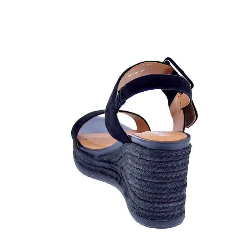 Sandalias Geox zapatos Mujer modelo Ponza Negro 