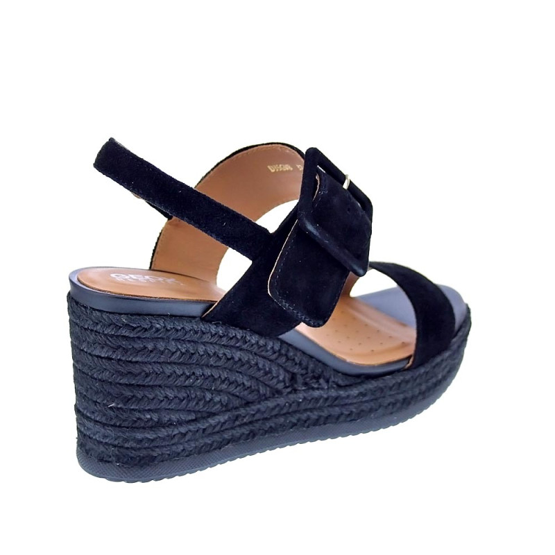 Sandalias Geox zapatos Mujer modelo Ponza Negro 