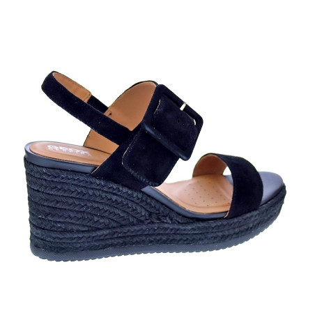Sandalias Geox zapatos Mujer modelo Ponza Negro 