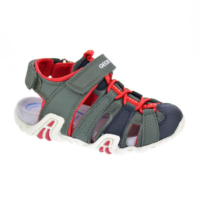 Sandalias Geox zapatos Niño modelo Kraze Verde 