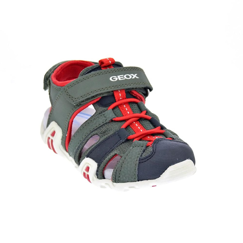 Sandalias Geox zapatos Niño modelo Kraze Verde 