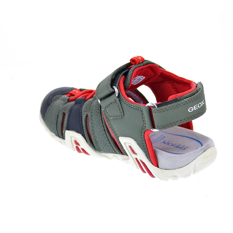 Sandalias Geox zapatos Niño modelo Kraze Verde 