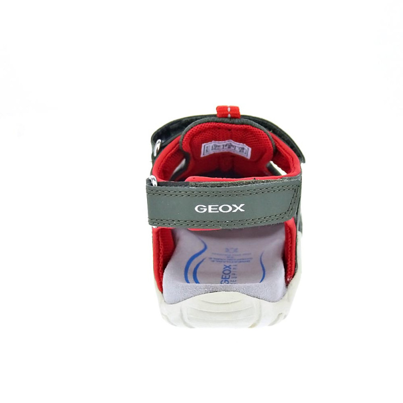 Sandalias Geox zapatos Niño modelo Kraze Verde 