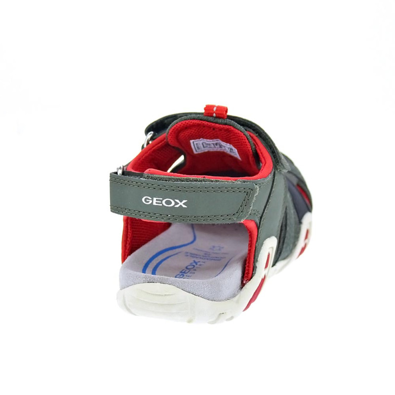 Sandalias Geox zapatos Niño modelo Kraze Verde 