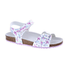 Sandalias Geox zapatos Niña modelo Adriel Plata  2