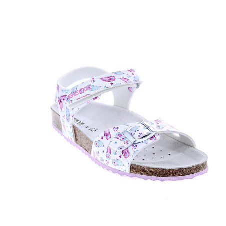 Sandalias Geox zapatos Niña modelo Adriel Plata 
