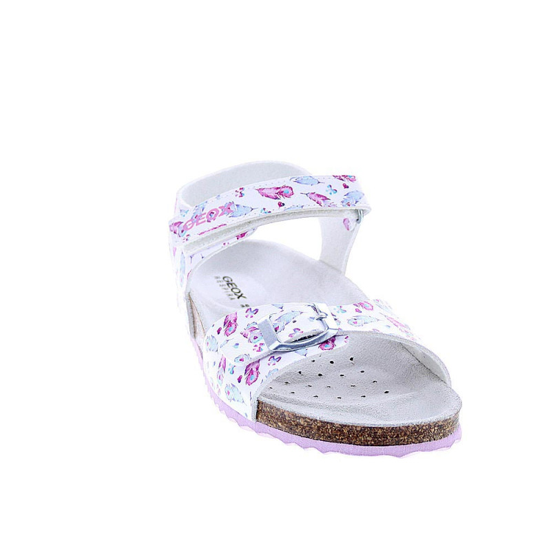 Sandalias Geox zapatos Niña modelo Adriel Plata 