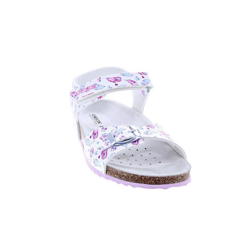 Sandalias Geox zapatos Niña modelo Adriel Plata 