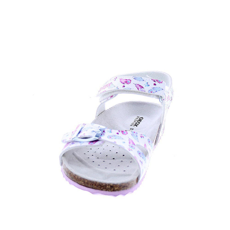 Sandalias Geox zapatos Niña modelo Adriel Plata 