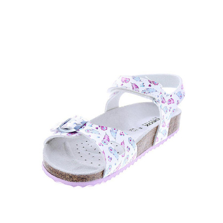 Sandalias Geox zapatos Niña modelo Adriel Plata 