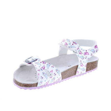 Sandalias Geox zapatos Niña modelo Adriel Plata 